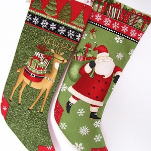 Mikulás váró textilcsizma - Mikulás mintával -  - Meska.hu Mikulás váró textilcsizma - Mikulás mintával -  - Meska.hu