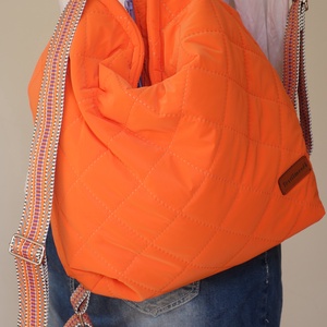 2 in 1 táska - Narancssárga lila színű - táska & tok - variálható táska - Meska.hu