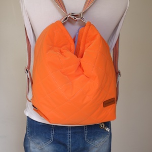 2 in 1 táska - Narancssárga lila színű - táska & tok - variálható táska - Meska.hu