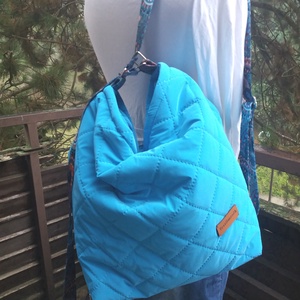 2 in 1 táska - Tenger mélye színű, Táska & Tok, Variálható táska, Varrás, MESKA