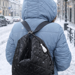 2 in 1 Fekete táska - városfeliratos - Meska.hu