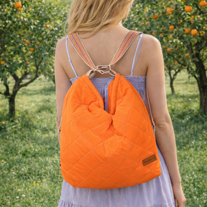 2 in 1 táska - Narancssárga lila színű - táska & tok - variálható táska - Meska.hu