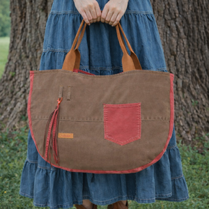 Farmer utazótáska -barna-tégla - táska & tok - kézitáska & válltáska - nagy pakolós táska - Meska.hu