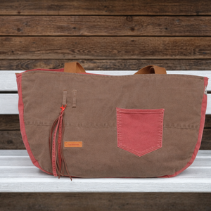 Farmer utazótáska -barna-tégla - táska & tok - kézitáska & válltáska - nagy pakolós táska - Meska.hu