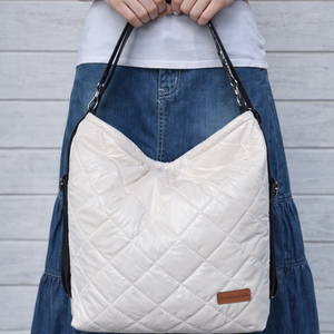 2 in 1 táska - ezüst pántos, Táska & Tok, Variálható táska, Varrás, MESKA