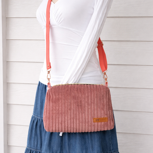 Nyuszifül táska - rózsaszínű, Táska & Tok, Kézitáska & válltáska, Alkalmi táska, Varrás, MESKA