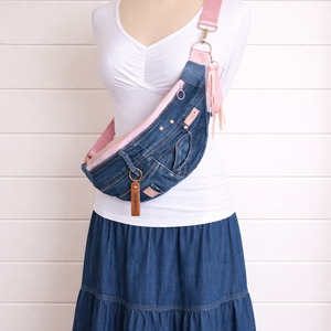 Rose sling - boho bag, nyári táska - táska & tok - övtáska - Meska.hu