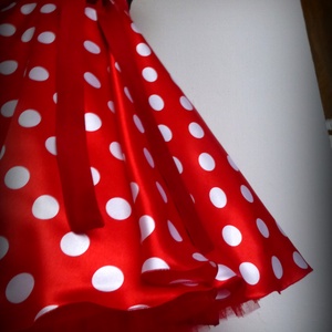 Minnie Mouse jelmez, Rockabilly Pin Up stílusú pöttyös szoknya  - ruha & divat - női ruha - szoknya - Meska.hu