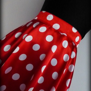 Minnie  Rockabilly Pin Up stílusú pöttyös szoknya . - ruha & divat - női ruha - szoknya - Meska.hu