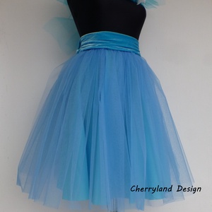 Cherryland Design Kék Tüll Szoknya/Blue Tulle Skirt -  - Meska.hu