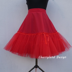 Cherryland Design Piros alsószoknya pörgős szoknyához, Rockabilly stílusú  ruhához), Ruha & Divat, Női ruha, Szoknya, Varrás, MESKA
