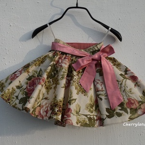 Cherryland Design Vintage Virágmintás Rockabilly KISLÁNY Szoknya /Alsószoknyával. - ruha & divat - női ruha - szoknya - Meska.hu
