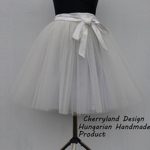 Cherryland Design Fehér Tüll Szoknya /White Tulle Skirt, Ruha & Divat, Női ruha, Szoknya, Varrás, Meska