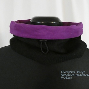 Női Gyapjú Körsál Lila Düftin  Béléssel. - ruha & divat - sál, sapka, kendő - sál - Meska.hu