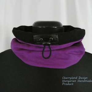 Női Gyapjú Körsál Lila Düftin  Béléssel. - ruha & divat - sál, sapka, kendő - sál - Meska.hu