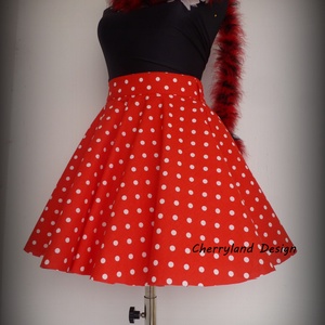 Cherryland Design Piros-Fehér pöttyös rockabilly szoknya./Alsószoknyával - ruha & divat - női ruha - szoknya - Meska.hu Cherryland Design Piros-Fehér pöttyös rockabilly szoknya./Alsószoknyával - ruha & divat - női ruha - szoknya - Meska.hu