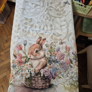 Húsvéti asztali futó - otthon & életmód - lakástextil - abrosz, terítő - asztalfutó - Meska.hu