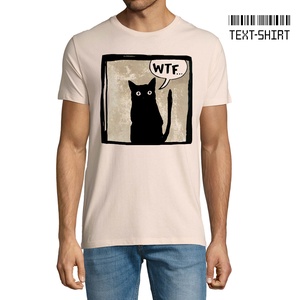WTF Cat póló / Rontó Lili design, Ruha & Divat, Férfi ruha, Póló, Fotó, grafika, rajz, illusztráció, Mindenmás, Meska