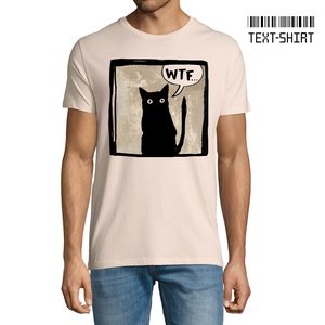 WTF Cat póló / Rontó Lili design, Ruha & Divat, Férfi ruha, Póló, Fotó, grafika, rajz, illusztráció, Mindenmás, MESKA