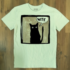 WTF Cat póló / Rontó Lili design - ruha & divat - férfi ruha - póló - Meska.hu