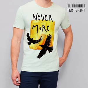 Never More póló / Rontó Lili design, Ruha & Divat, Férfi ruha, Póló, Fotó, grafika, rajz, illusztráció, Mindenmás, MESKA