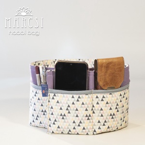 Háromszög mintás táskarendező, táskabelső rendszerező rendelhető - táska & tok - kézitáska & válltáska - belső rendező - Meska.hu