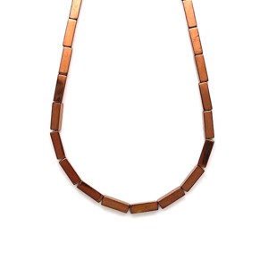 Hematit szinezett bronz tégla 3x9mm, Kellékek & szerszámok, Ásvány alapanyag, Ásványfüzér, , MESKA