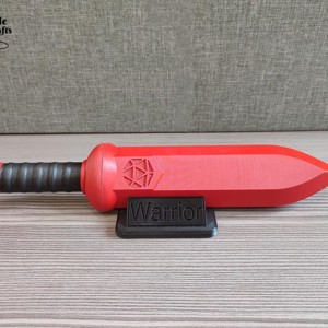 Nagy méretű kard formájú kockatartó D20 sziluettel + AJÁNDÉK, , , MESKA