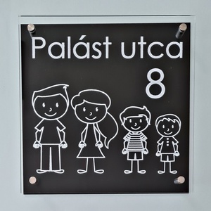 EGYEDI UTCANÉV-, HÁZSZÁMTÁBLA  - otthon & lakás - ház & kert - házszám - Meska.hu