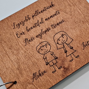 ESKÜVŐI VENDÉGKÖNYV, Esküvő, Emlék & Ajándék, Vendégkönyv, Famegmunkálás, Gravírozás, pirográfia, Meska