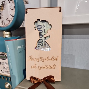 CSOKI VAGY PÉNZÁTADÓ DOBOZ - KERESZTELŐRE - otthon & lakás - dekoráció - dísztárgy - Meska.hu