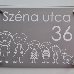 EGYEDI UTCANÉV-, HÁZSZÁMTÁBLA  - otthon & lakás - ház & kert - házszám - Meska.hu