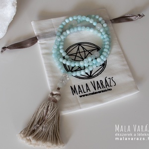 Hemimorfit Mala, Imafüzér, Imagyöngy - Mala Varázs - Egyedi tervezésű Mala készítés - Különleges Mala, Féldrágakő Mala  - otthon & életmód - dekoráció - spiritualitás - mala - Meska.hu