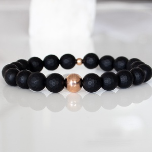 Ásvány karkötő szett, Ásvány karkötő készítés, egyedi ásvány karkötő, kézműves ásvány karkötő, ónix ásvány karkötő  - ékszer - karkötő - gyöngyös karkötő - Meska.hu