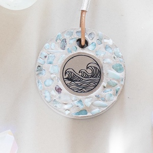 Larimár Orgonit nyaklánc, Orgonit ékszer, Orgonit medál, Orgonit készítés, Larimár Orgonit, Larimar Orgonit, Orgonit erő, Otthon & Életmód, Dekoráció, Spiritualitás, Orgonit piramis, Ékszerkészítés, Mindenmás, MESKA