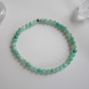 Krizopráz karkötő, Krizopráz ásvány karkötő, Lélekhangoló ásvány karkötő, egyedi ásvány karkötő, kézműves ásvány karkötő, Ékszer, Karkötő, Gyöngyös karkötő, Ékszerkészítés, Gyöngyfűzés, gyöngyhímzés, MESKA