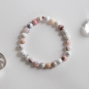 A Belső BÉKE kapuja ásványkarkötő, Opál Howlit ásványkarkötő, Opál ásványkarkötő, Howlit ásványkarkötő - ékszer - karkötő - ásványkarkötő - Meska.hu