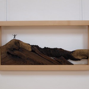 A Hegymászó, Művészet, Festmény, Festmény vegyes technika, Famegmunkálás, Fémmegmunkálás, MESKA