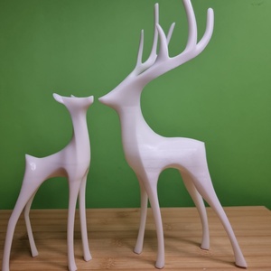 Deer Stag - Szarvas bika kisplasztika (gyantából) - otthon & életmód - dekoráció - dísztárgy - Meska.hu