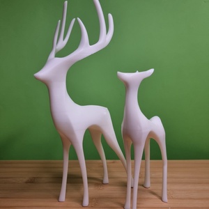 Deer Doe - Szarvas ünő kisplasztika (gyantából) - otthon & életmód - dekoráció - dísztárgy - Meska.hu