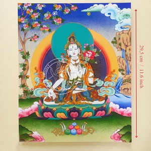 Buddhista Fehér Tárá giclée nyomat - művészet - grafika & illusztráció - művészi nyomat - Meska.hu
