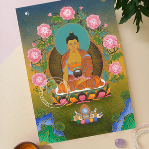 Sákjamuni Buddha giclée nyomat - Meska.hu
