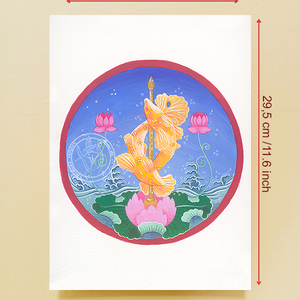 Nyolc szerencsés szimbólum- Aranyhalak giclée nyomat - művészet - grafika & illusztráció - művészi nyomat - Meska.hu