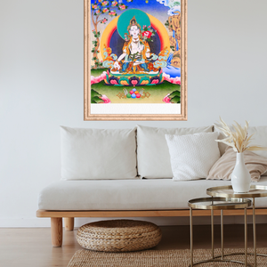 Buddhista Fehér Tárá giclée nyomat - művészet - grafika & illusztráció - művészi nyomat - Meska.hu