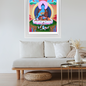 Gyógyító Buddha giclée nyomat - művészet - grafika & illusztráció - művészi nyomat - Meska.hu
