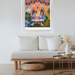 Sárga Dzambhala giclée nyomat - művészet - grafika & illusztráció - művészi nyomat - Meska.hu