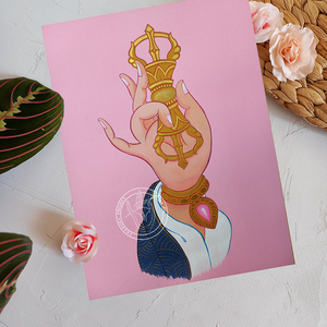Kéz vadzsrával giclée nyomat, Művészet, Grafika & Illusztráció, Művészi nyomat, Festészet, Fotó, grafika, rajz, illusztráció, MESKA