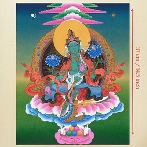 Zöld Tárá giclée nyomat  - művészet - grafika & illusztráció - művészi nyomat - Meska.hu