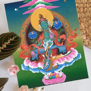 Zöld Tárá giclée nyomat  - Meska.hu