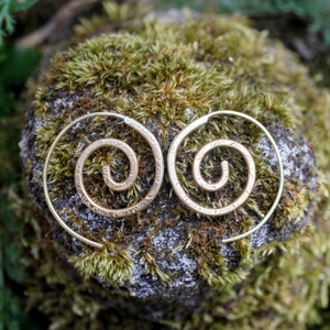 Spirál tribal fülbevaló - ékszer - fülbevaló - fülékszer - Meska.hu